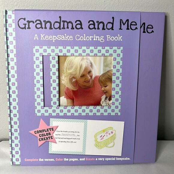 Grandma and Me A Keepsake Coloring Book - Picture 1 of 2